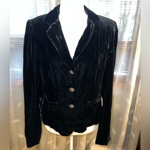 Black Velvet Blazer